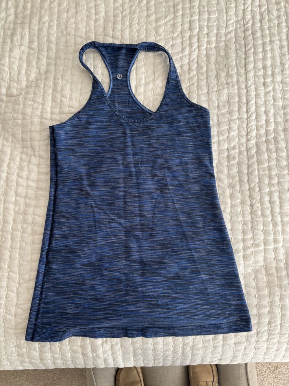 Lululemon Blue Heathered Sleeveless Tank Top